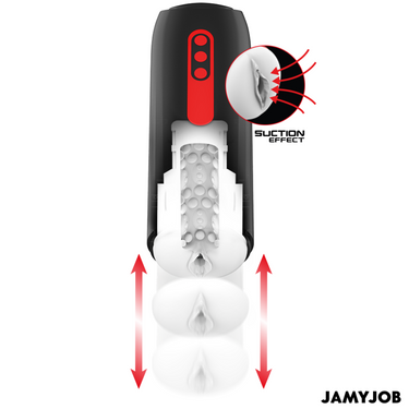 Masturbatore automatico Phantom JAMYJOB con aspirazione e controllo personalizzato